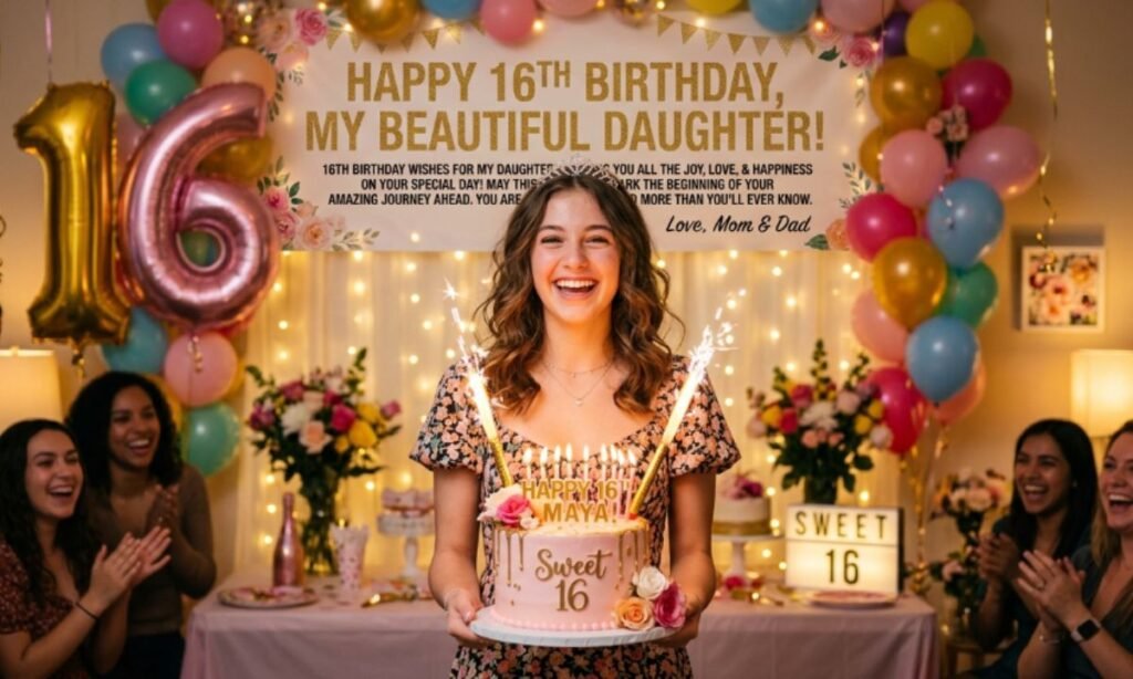 16th Birthday Wishes for Teenage Daughter