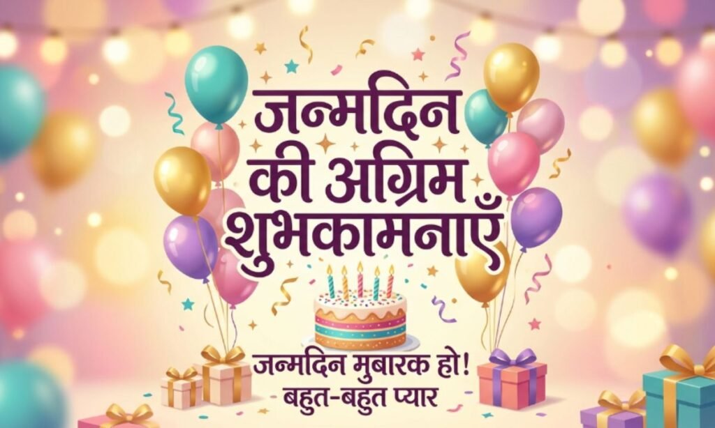 Advance Birthday Wishes in Hindi