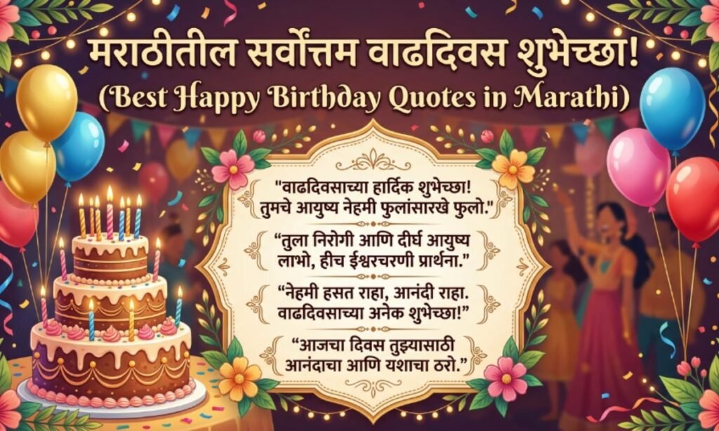 Best Happy Birthday Quotes in Marathi