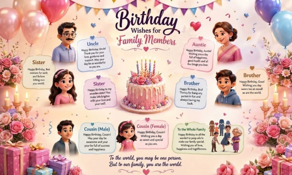 Birthday Wishes for Family Members