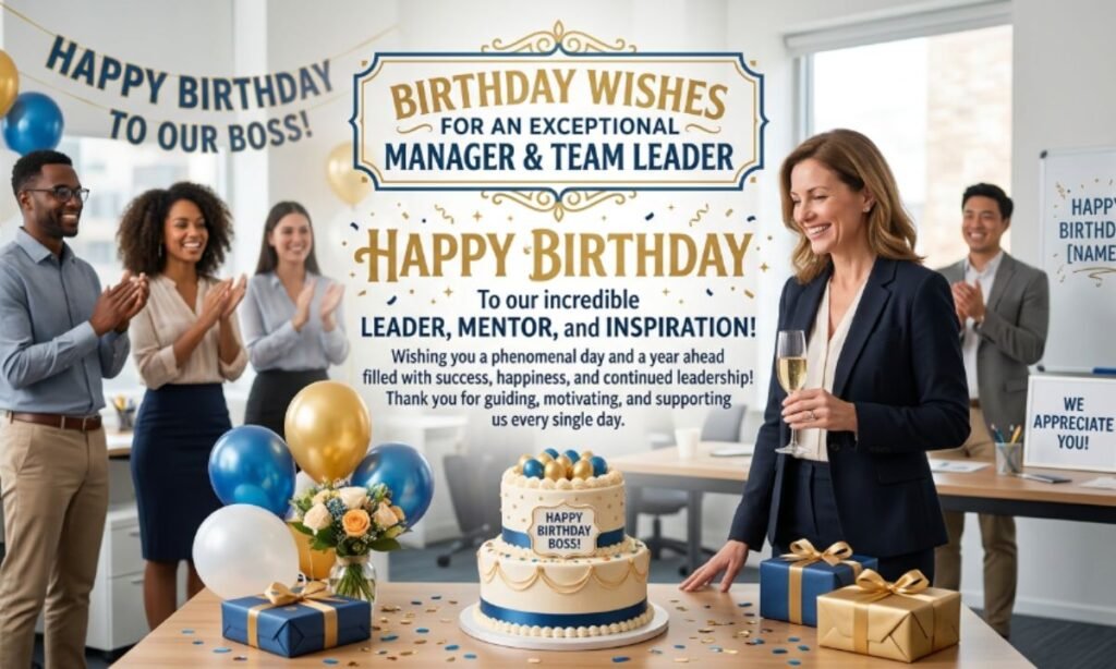Birthday Wishes for Manager or Team Leader