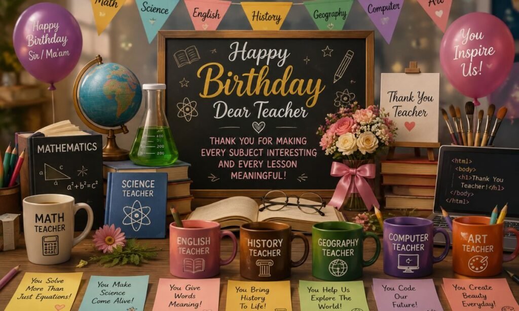 Birthday Wishes for Subject-Specific Teachers