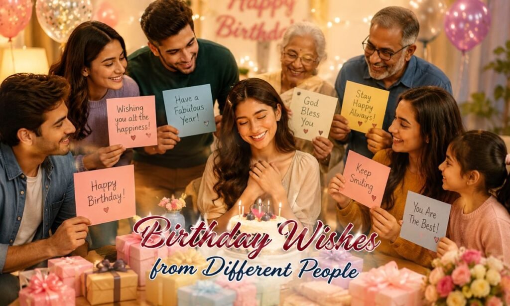 Birthday Wishes from Different People
