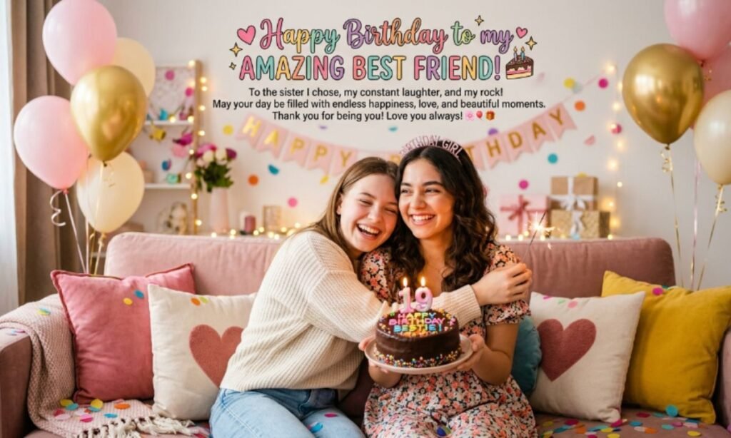 Cute Happy Birthday Wishes for Bestfriend┬а┬а