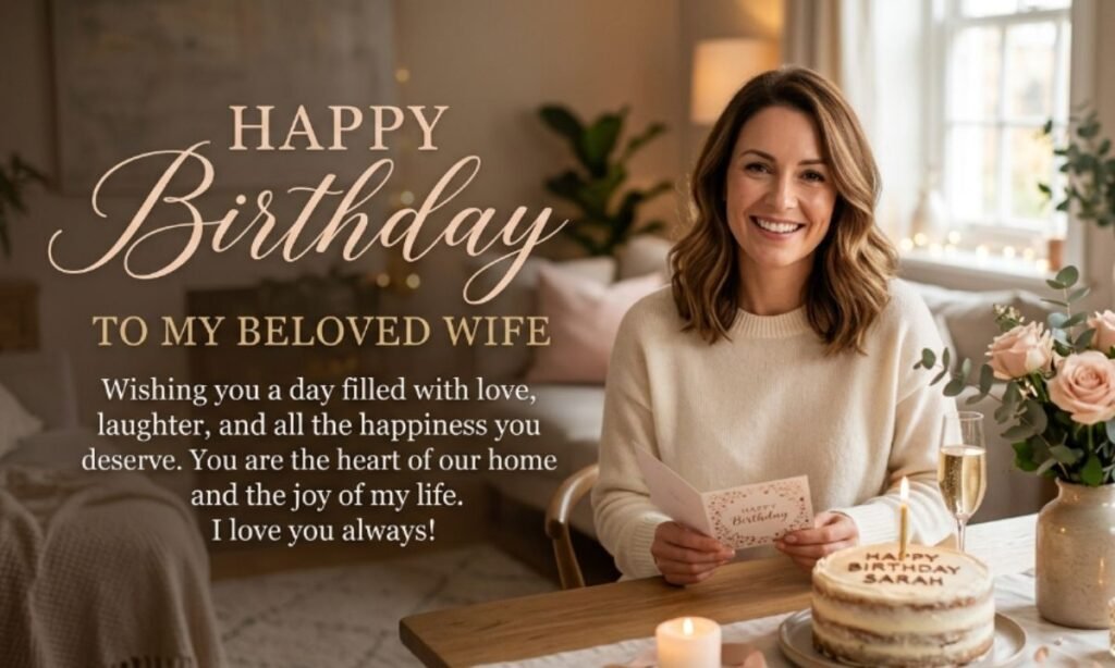 English Birthday Wishes for Wife (Simple & Clean)