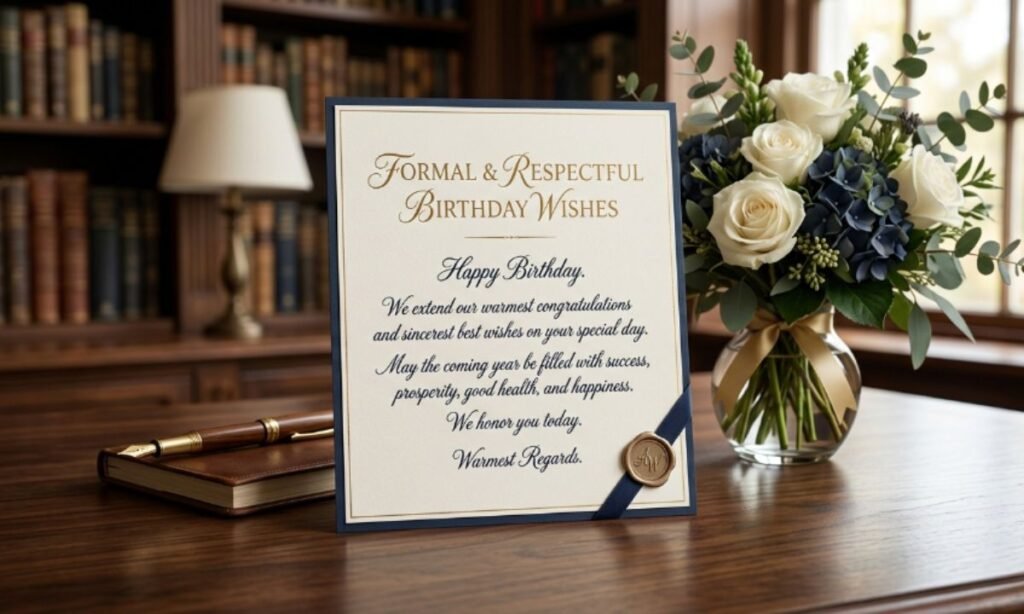 Formal & Respectful Birthday Wishes