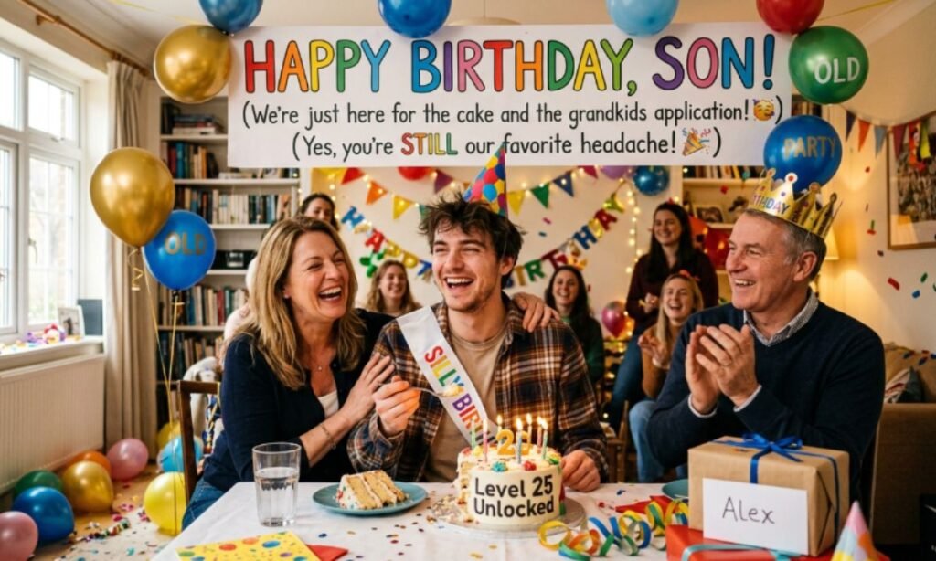 Funny and Light-Hearted Birthday Wishes for Son