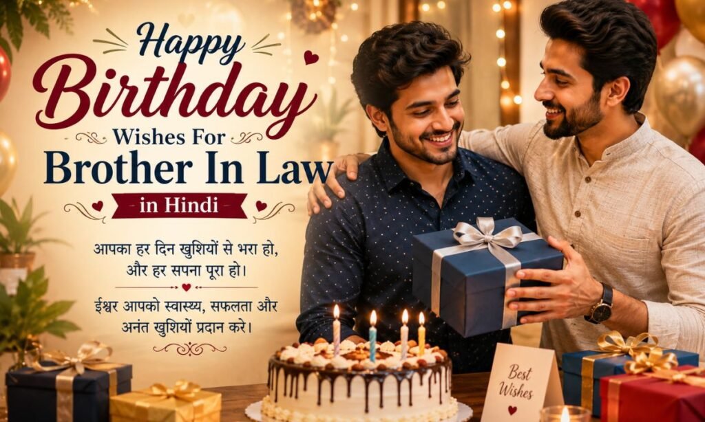 Happy Birthday Wishes For Brother In Law in Hindi