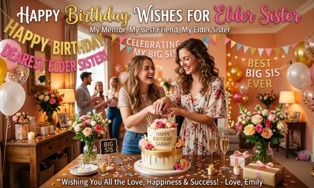 Happy Birthday Wishes For Elder Sister