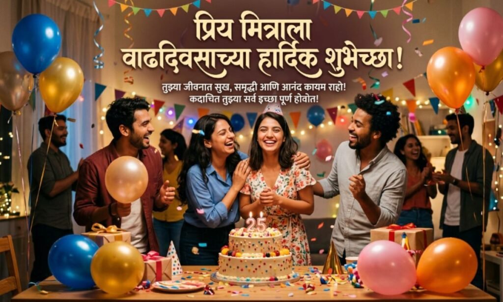 Happy Birthday Wishes for Friend in Marathi┬а