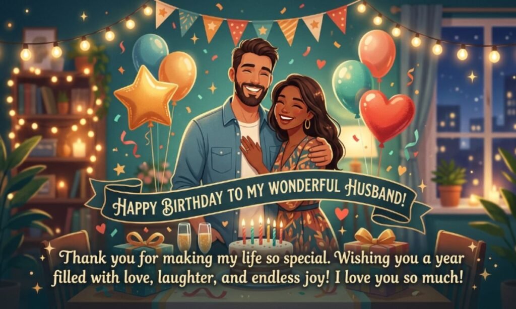 Happy Birthday Wishes for Husband in English