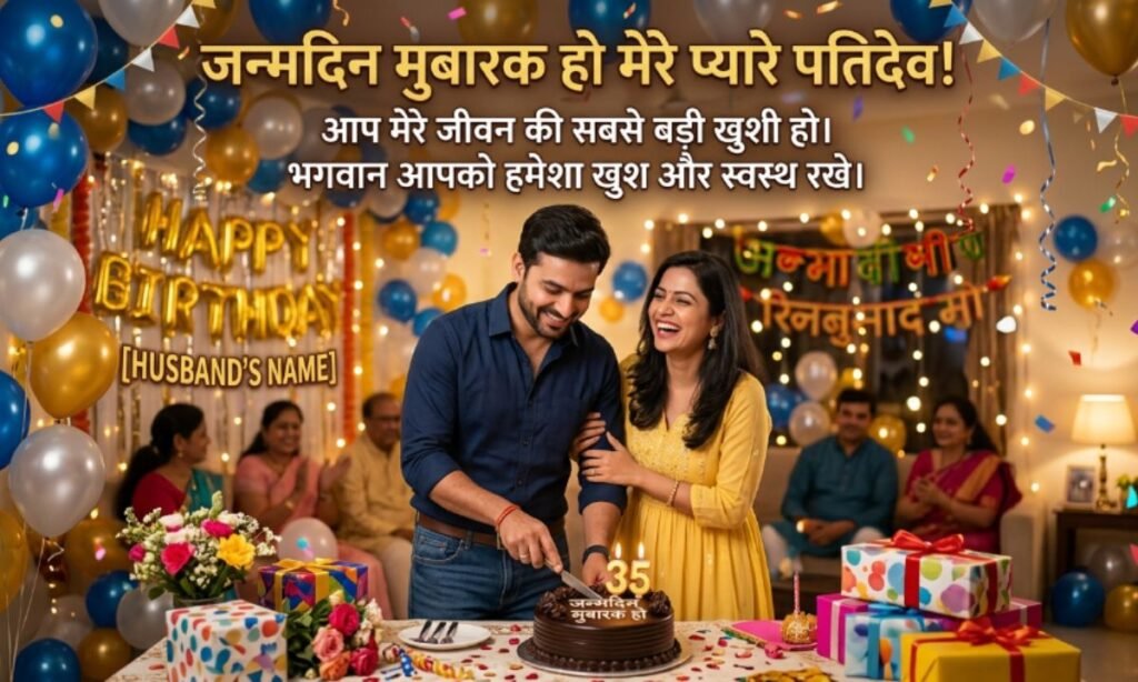 Happy Birthday Wishes for Husband in Hindi