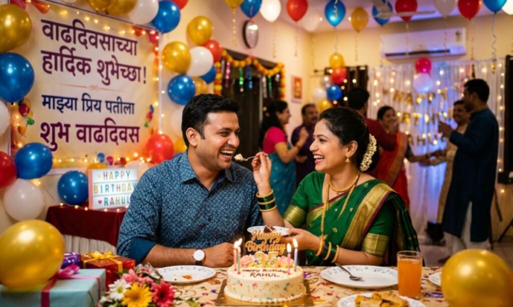 Happy Birthday Wishes for Husband in Marathi