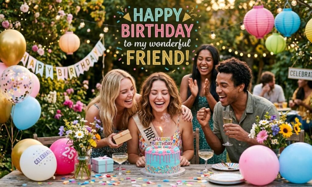 Happy birthday wishes for friend English