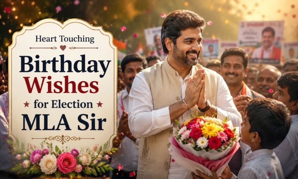 Heart Touching Birthday Wishes for Election MLA Sir