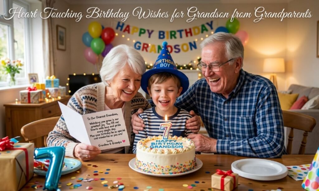 Heart Touching Birthday Wishes for Grandson from Grandparents