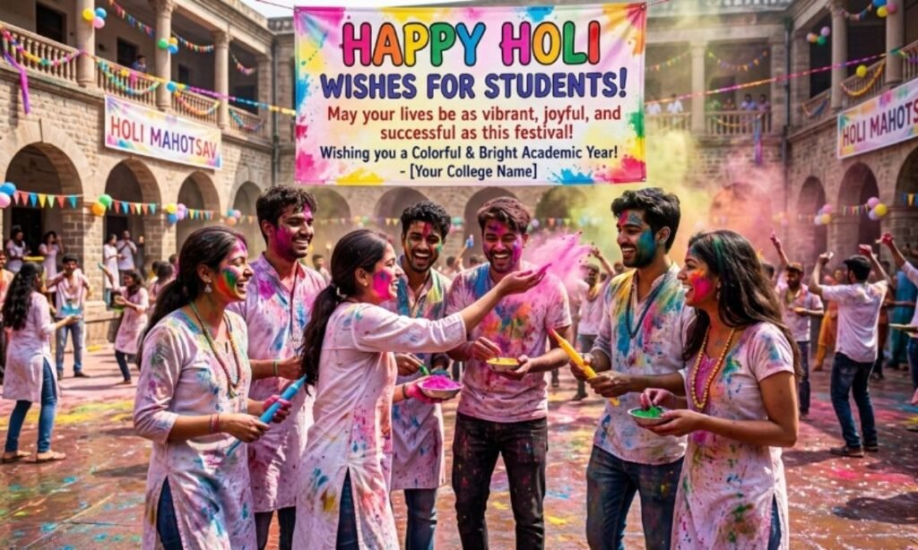 Holi wishes for students