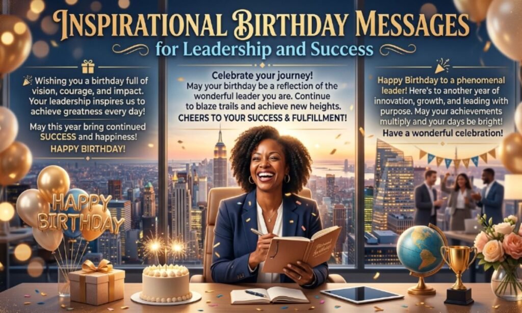 Inspirational Birthday Messages for Leadership and Success