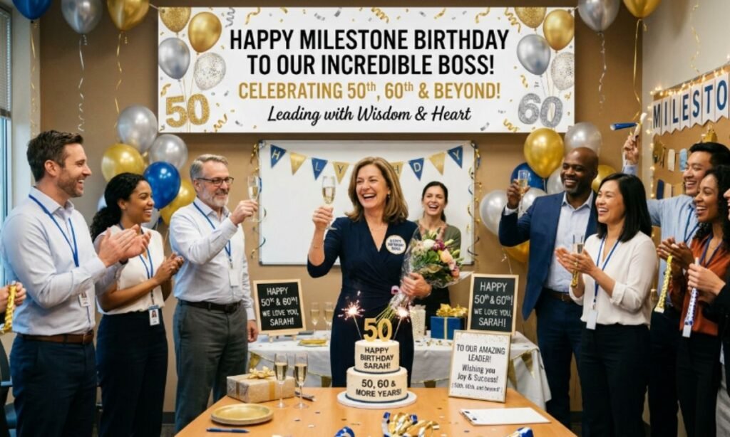 Milestone Birthday Wishes for Boss (50th, 60th & Beyond)