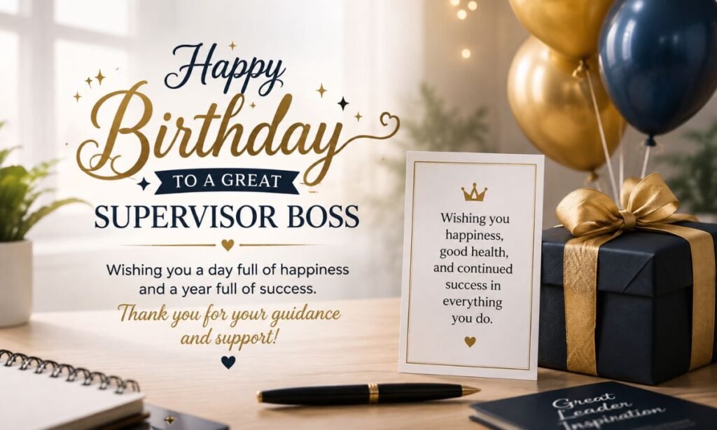 Short & Simple Birthday Wishes for Supervisor Boss