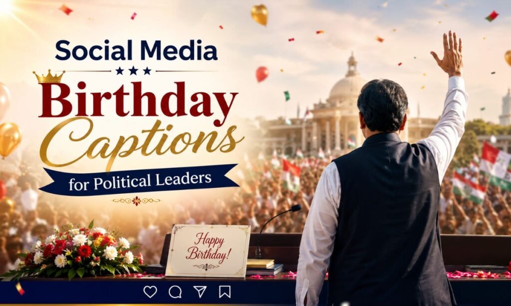 Social Media Birthday Captions for Political Leaders