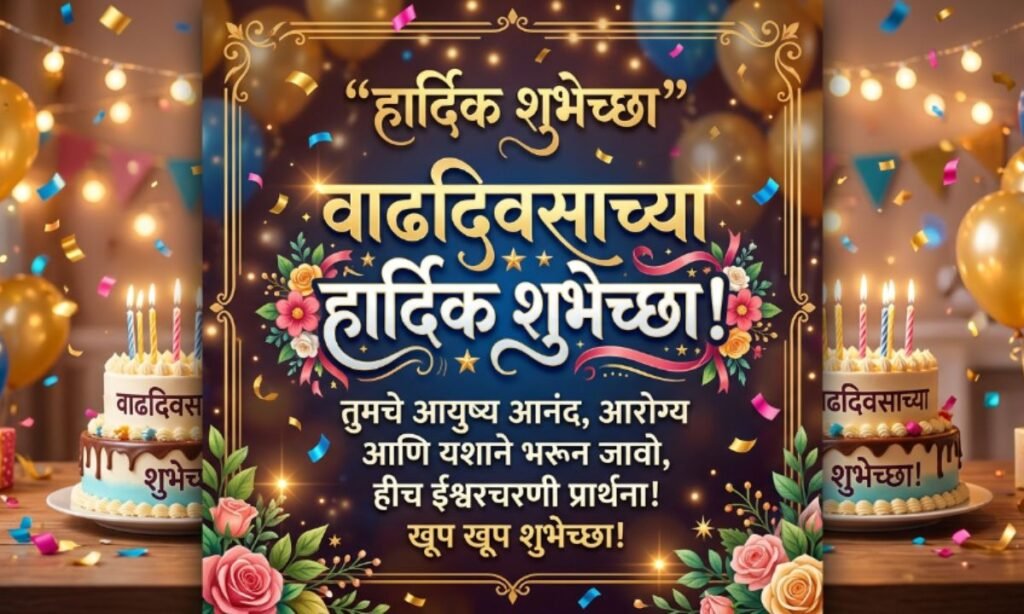 Social Media साठी Marathi Birthday Wishes