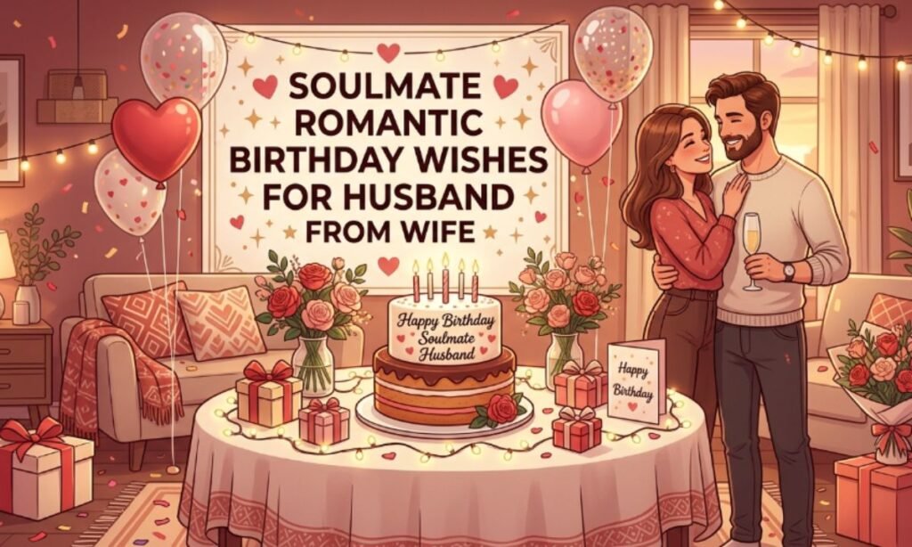 Soulmate Romantic Birthday Wishes for Husband from Wife