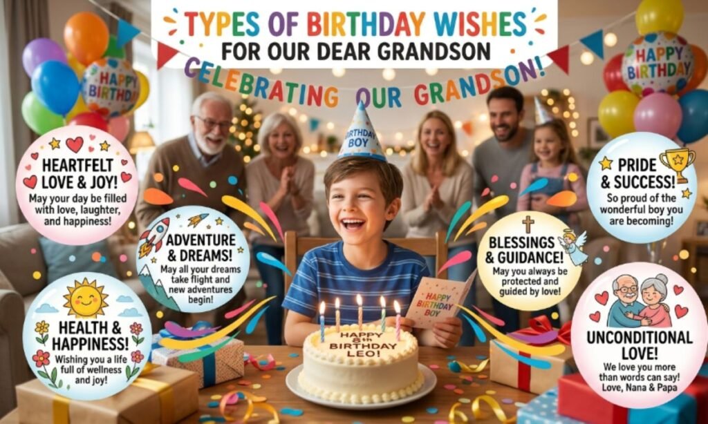 Types of Birthday Wishes for Grandson