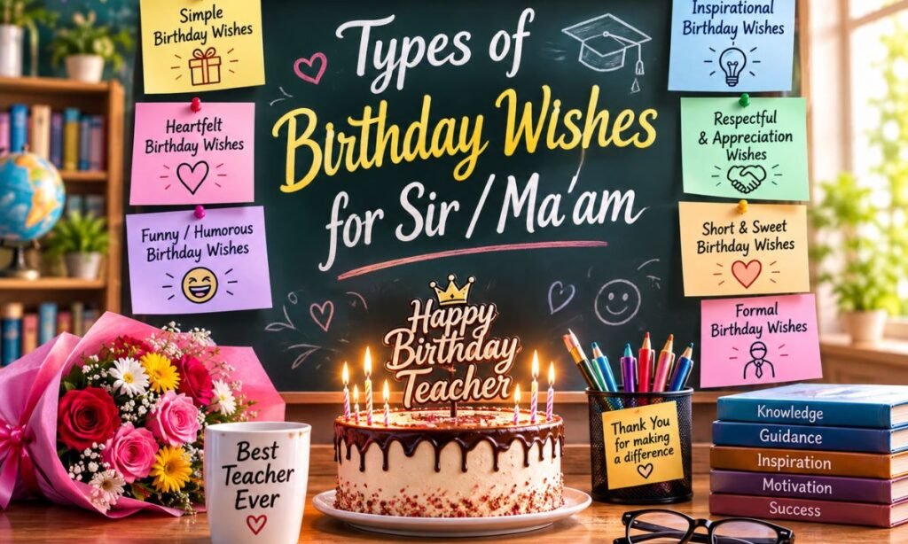 Types of Birthday Wishes for Sir Maβam