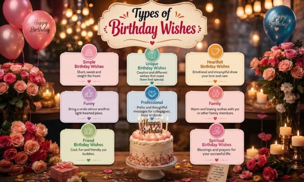 Types of Happy Birthday Wishes