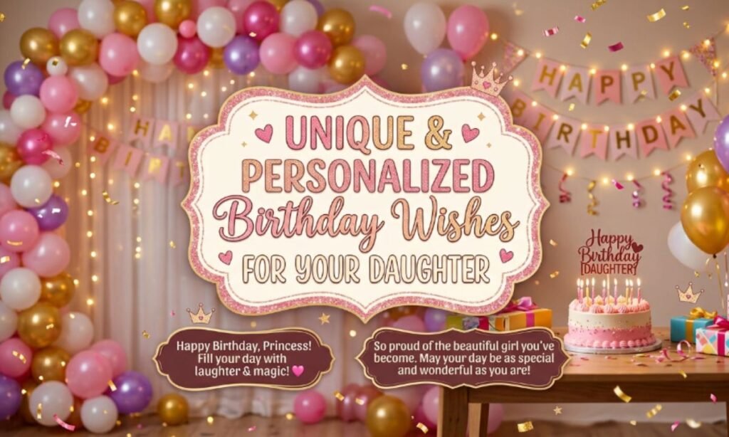 Unique & Personalized Birthday Wishes for Your Daughter