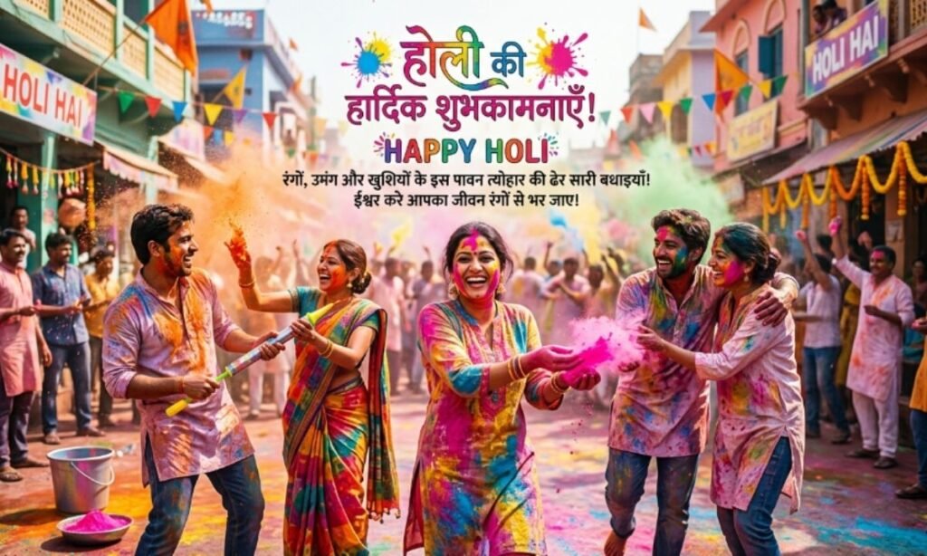 होली की शुभकामनाएं — Holi Wishes in Hindi