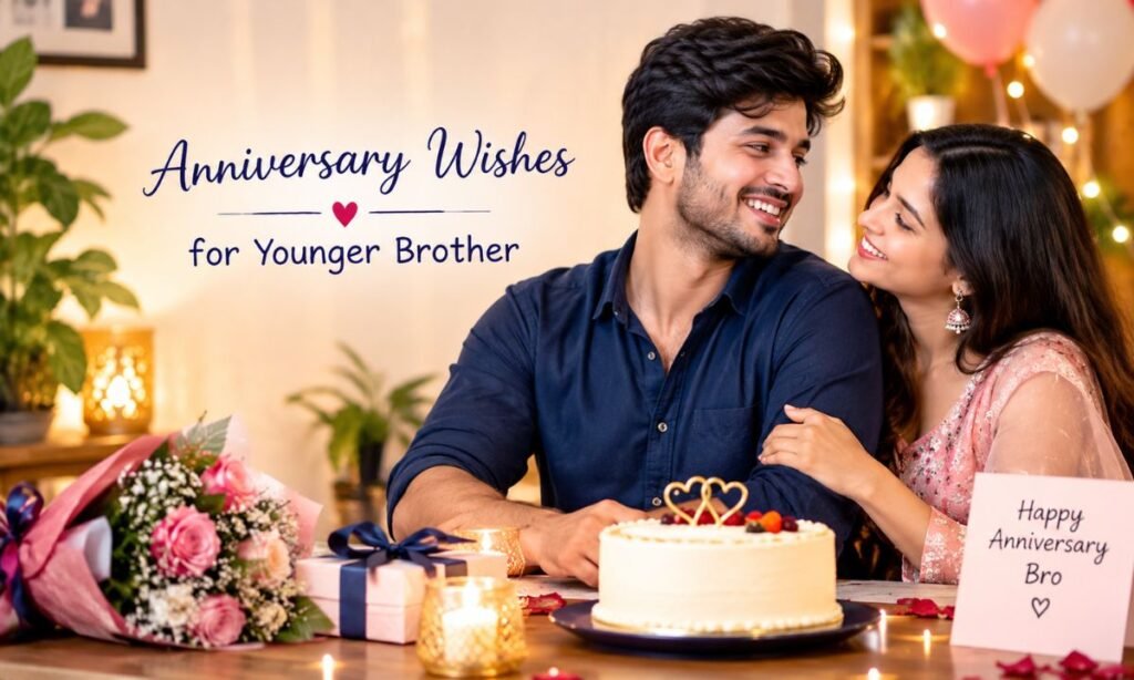 Anniversary Wishes for Younger Brother