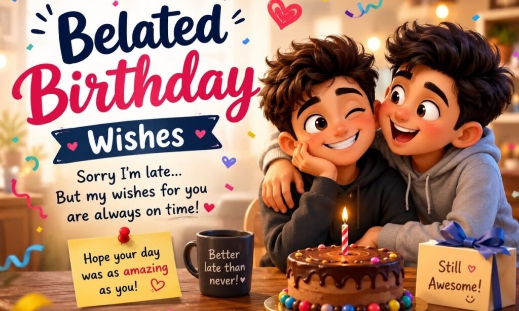 Belated Birthday Wishes for Friend