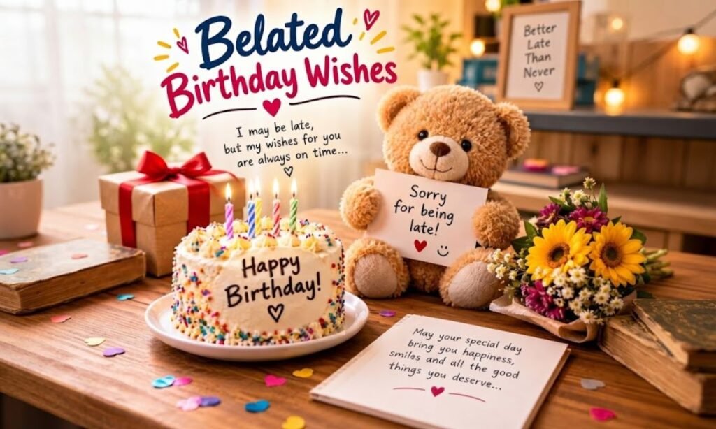 Belated birthday wishes