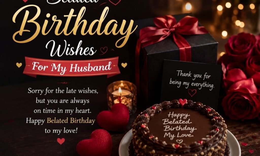 Belated birthday wishes for husband