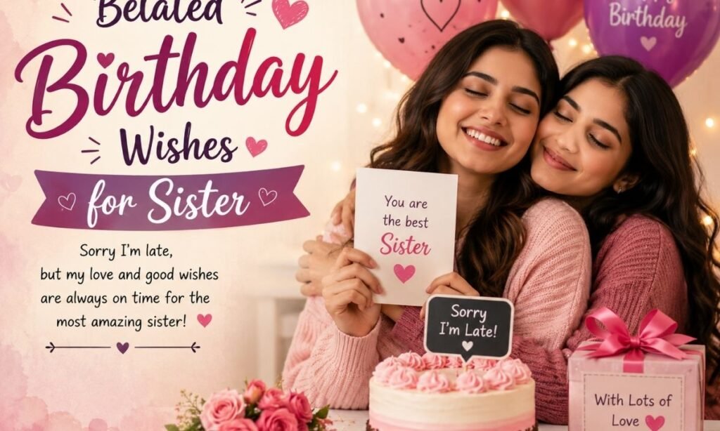 Belated birthday wishes for sister