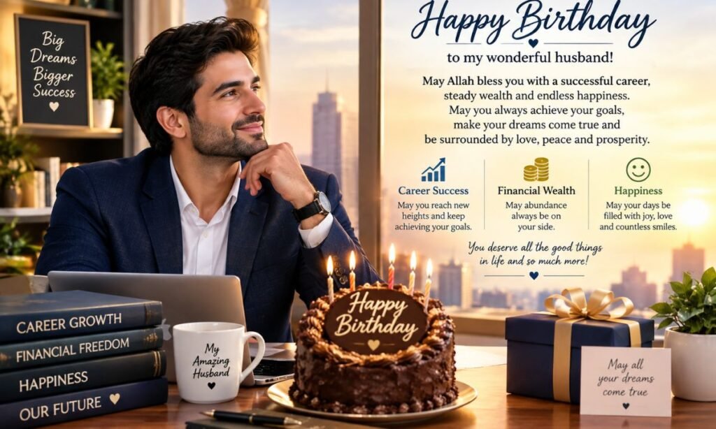 Birthday Blessings for Husbandโs Career, Wealth, and Happiness