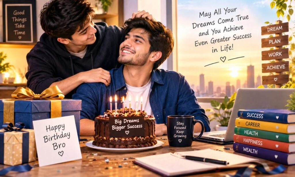 Birthday wishes for brother success