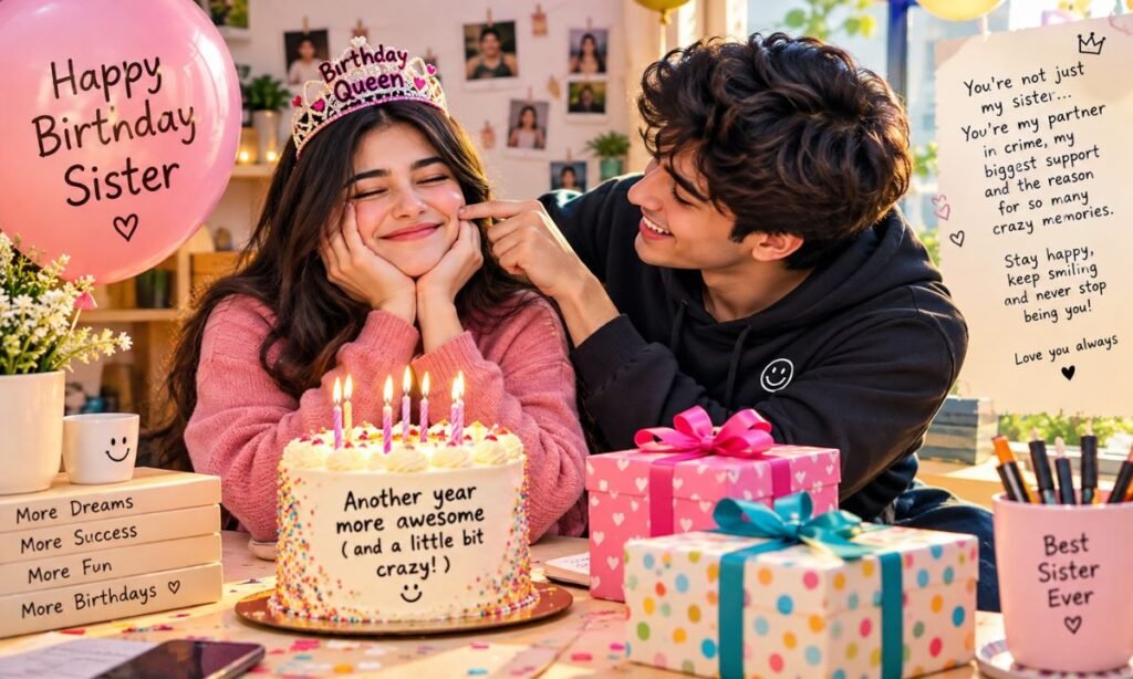 Emotional birthday wishes for sister funny