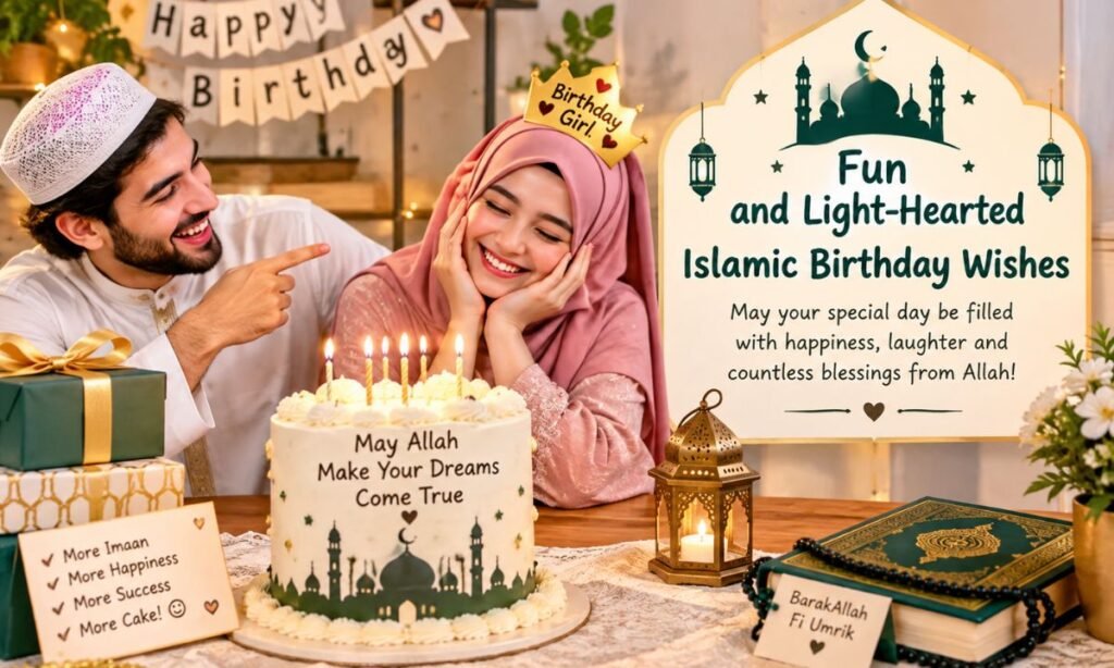 Fun and Light-Hearted Islamic Birthday Wishes