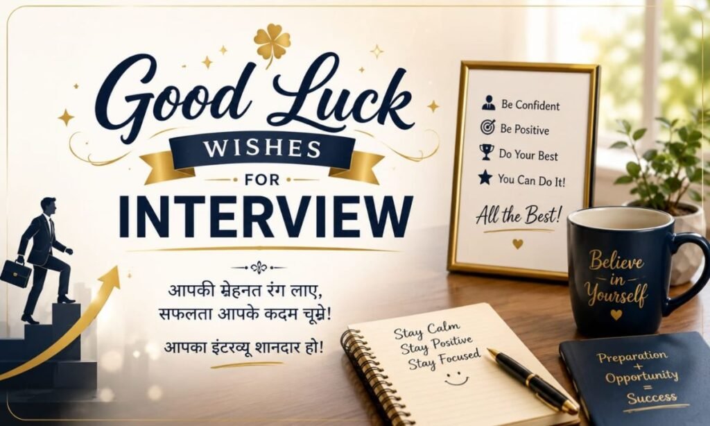 Good Luck for Interview