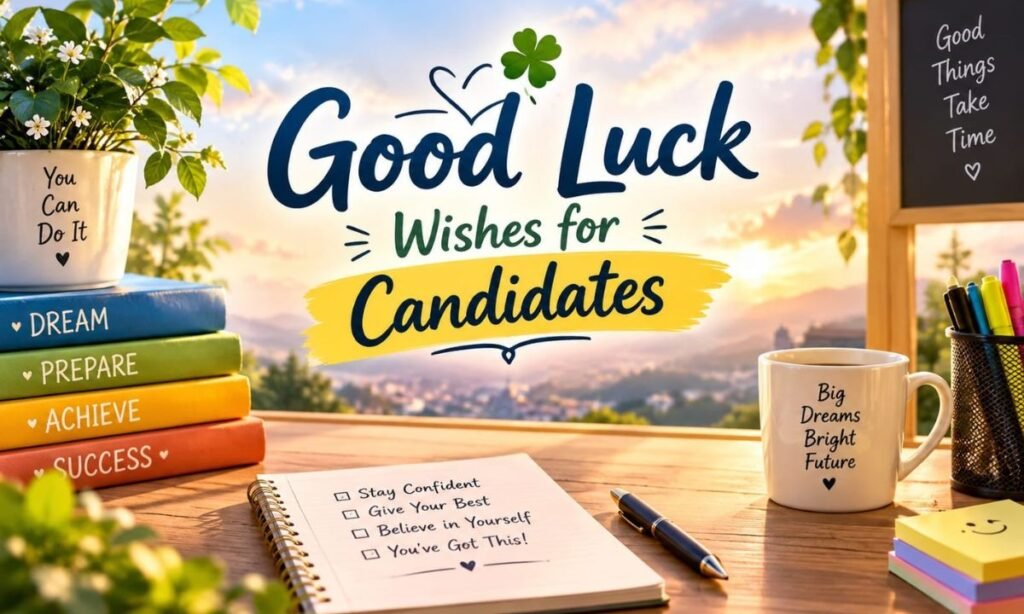 Good luck wishes for candidates