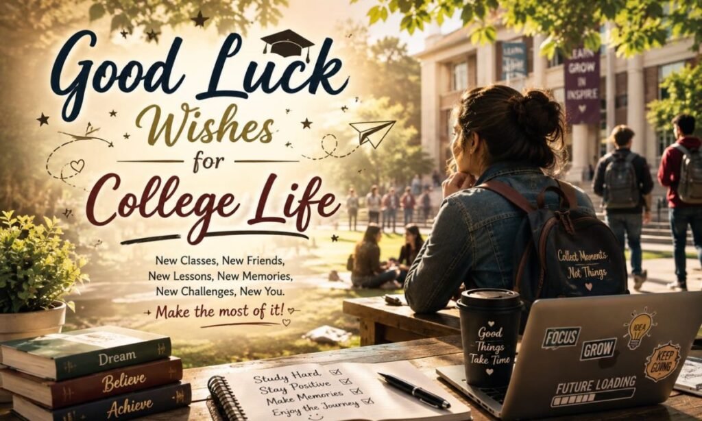 Good luck wishes for college life