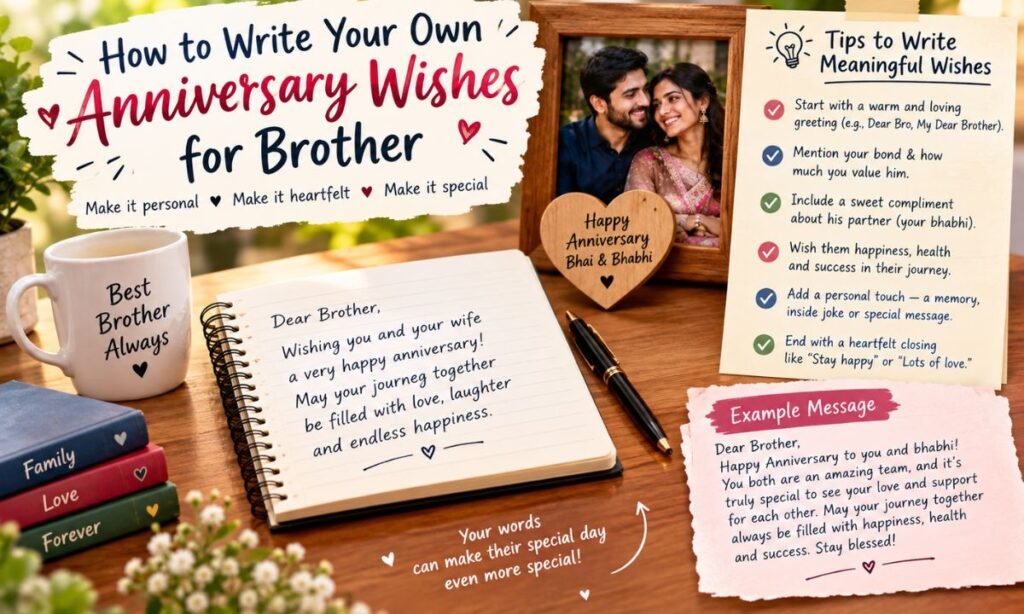 How to Write Your Own Anniversary Wishes for Brother