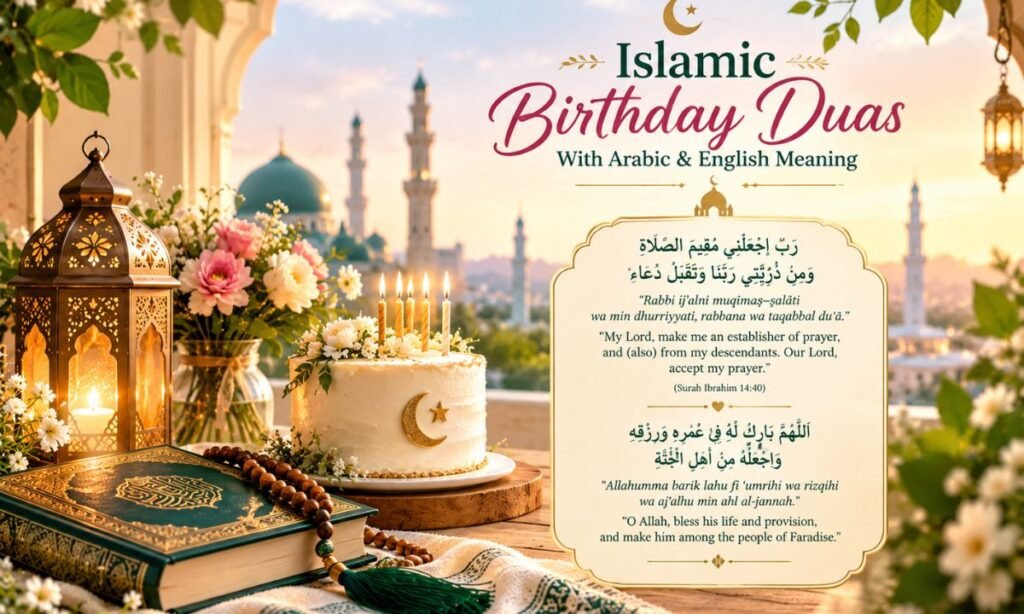 Islamic Birthday Duas with Arabic and English Meaning