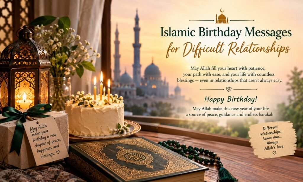 Islamic Birthday Messages for Difficult Relationships