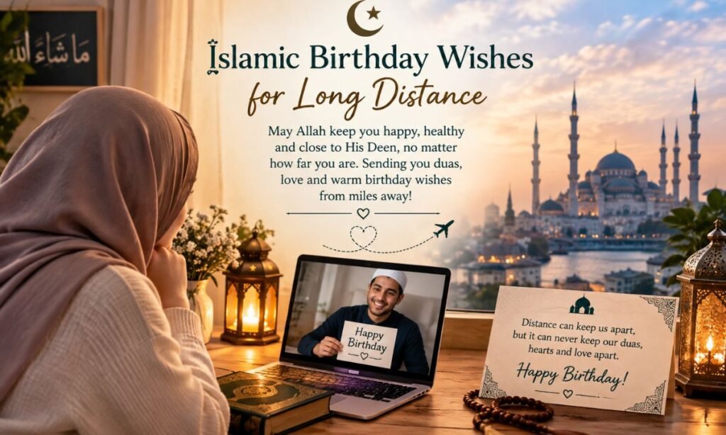 Islamic Birthday Wishes for Long Distance