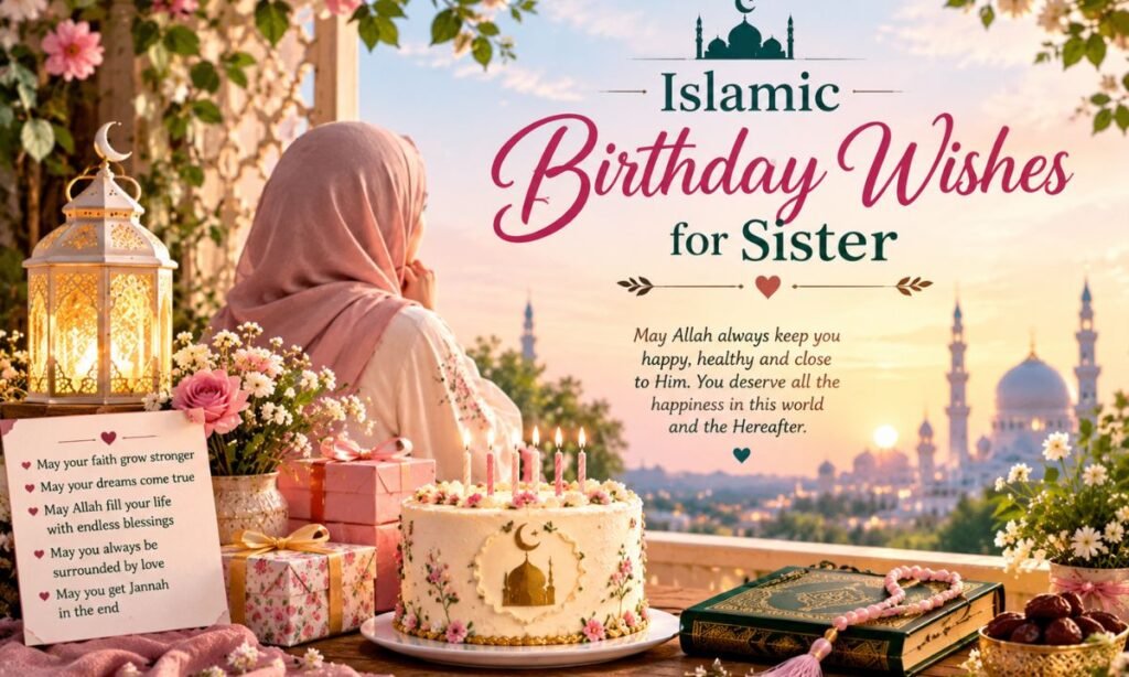 Islamic Birthday Wishes for Sister