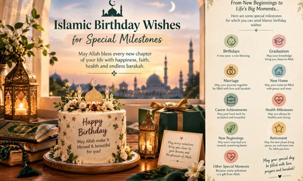 Islamic Birthday Wishes for Special Milestones